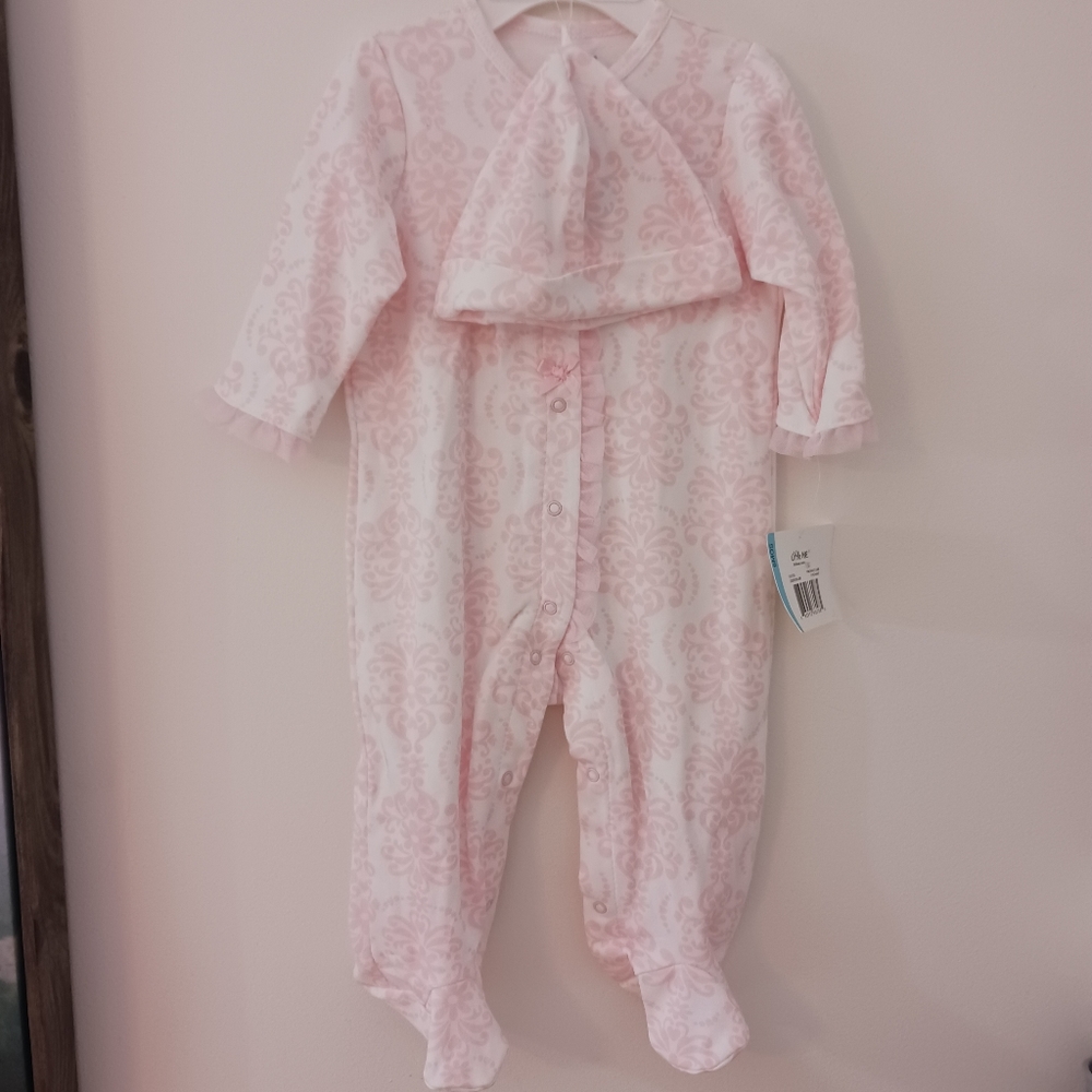NWT Little Me Pajamas with Hat